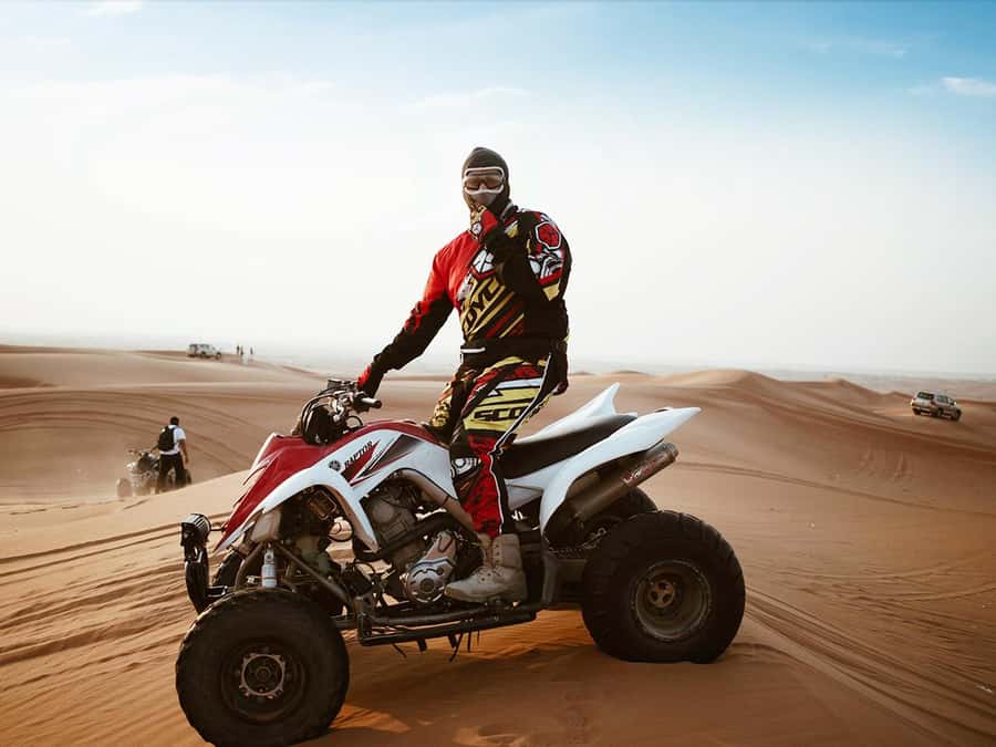 Dubai: Quad Bike or Dune Buggy Adventure & Optional Transfer - Red dunes instead of city streets