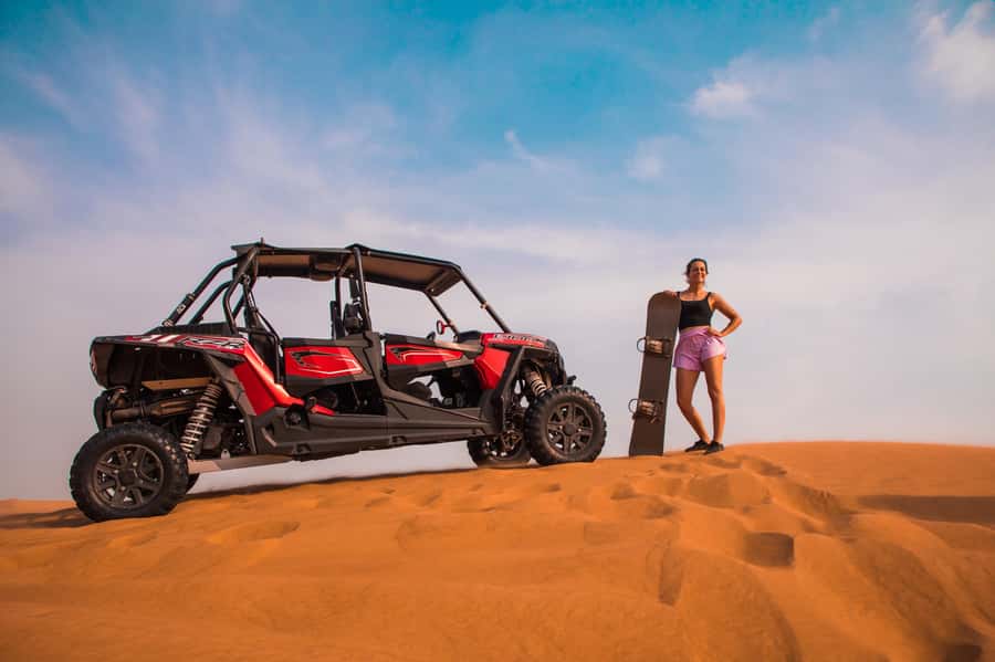 Dubai: Red Dune Desert Safari, Quad Bike, Camels, and BBQ - Camel riding and sunset photographs