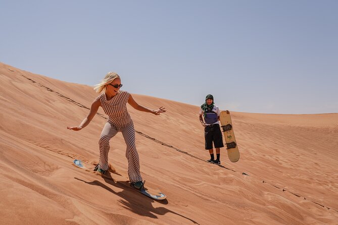 Dubai Red Dunes Desert Safari, Quad Bike, Camels at Al Khayma - Camel riding and sunset photos