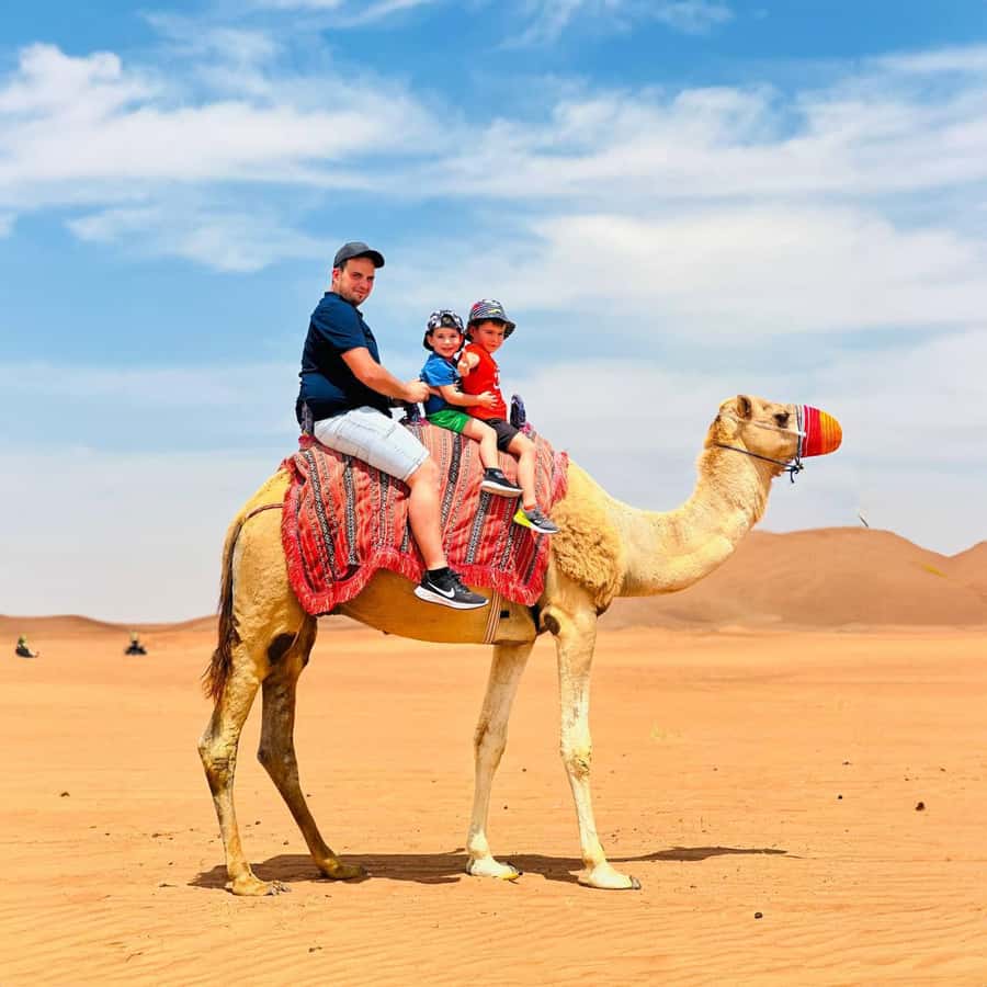 Dubai: Sandboarding, Camel Ride and Red Dune Bashing - The camel ride is brief, gentle, and mainly for the atmosphere