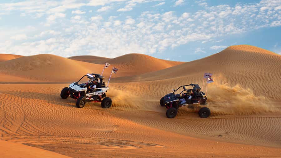 Dubai: Self-Drive 4WD Dune Buggy Guided Desert Adventure - Riding with a passenger or driving alone