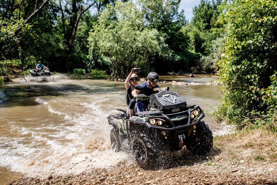 Dubrovnik: Kojan Koral ATV Quad Safari with transport - Wine and fruit finish the afternoon