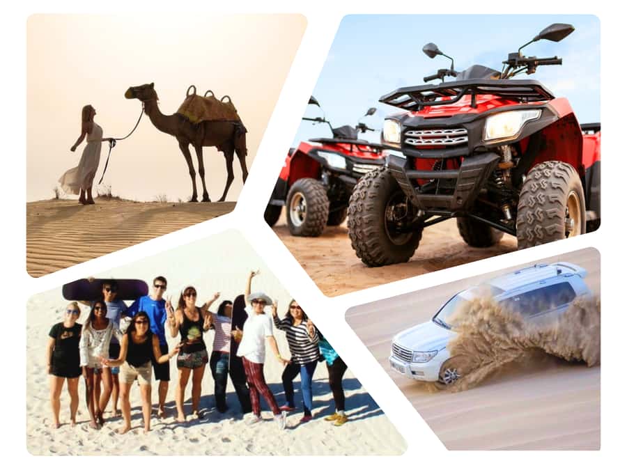 Dune Bashing, Sandboarding, Camel Ride & Optional ATV Ride - Dune bashing with an experienced desert driver