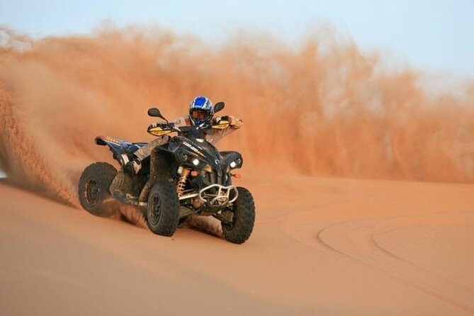 DuneBashing, CamelRide & ATV Bike Desert Safari Experince in Doha - Preparing for the one-hour dune-bashing run