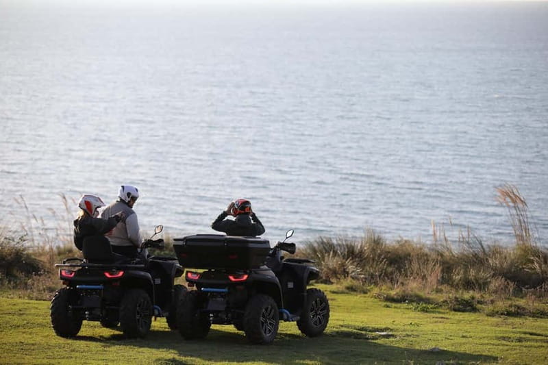 Durrës: ATV Guided Tour in Kallm with Secret Bunker Visit - The artificial lake and the ride back