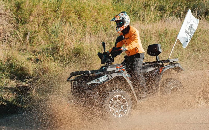 Durres: Kallmi Guided ATV Quad Bike Tour with Helmet - One Seat or Two?