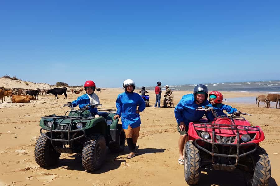 Essaouira P3: Quad tour forest beach dunes (free transfer) - Dar Sultan Palace and Bourj El Baroud along the route