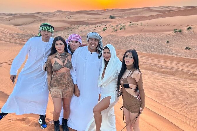 Evening Dubai Safari with BBQ, Dance Shows & Quad Biking optional - Sunset photos, sandboarding, and the optional ATV ride