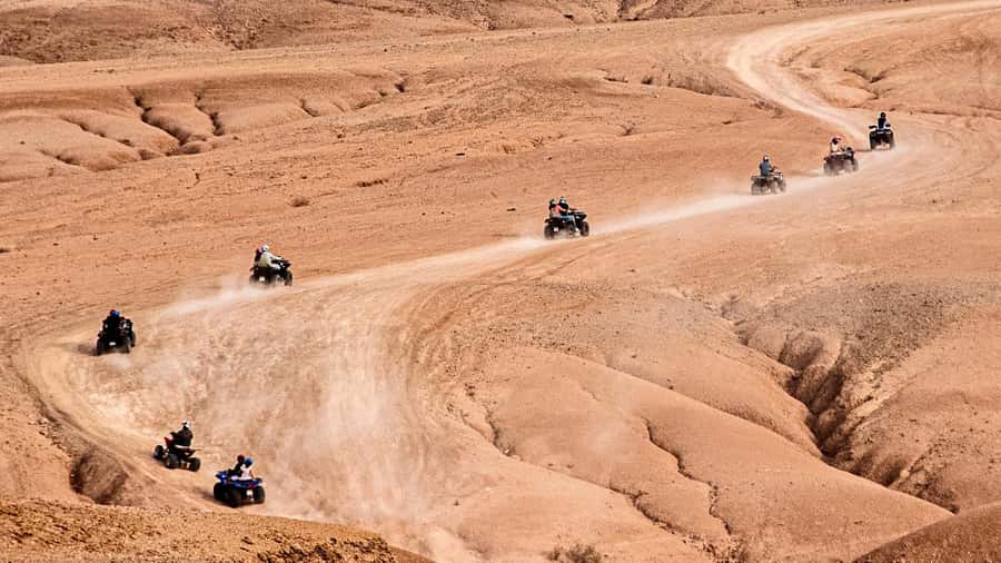 Evening Marrakech: Agafay Desert Quad , Camel & Dinner Shows - Guides, communication, and group comfort