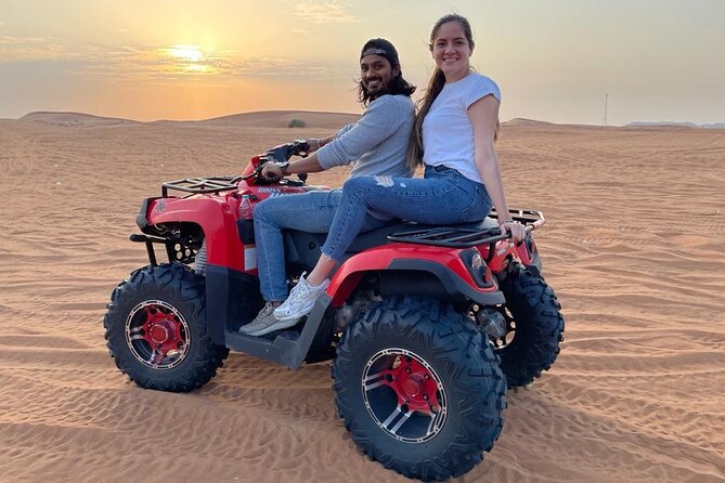 Evening Red Dunes Safari with Quad Biking, BBQ Dinner & LiveShows - The Al Awir camp turns adventure into dinner