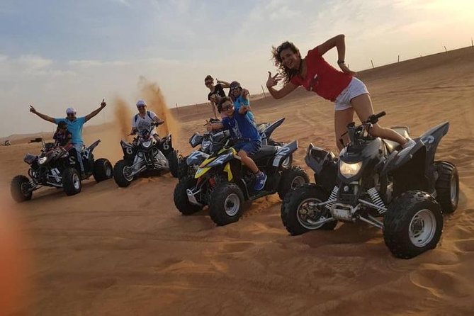 Evening Red Dunes Safari with Quad Biking, BBQ Dinner & LiveShows - Reaching the red dunes from Dubai