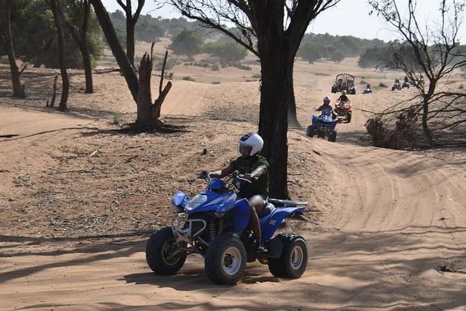 From Agadir: Quad Biking & Sand boarding halfday Experience - Getting the quad ready and learning the basics