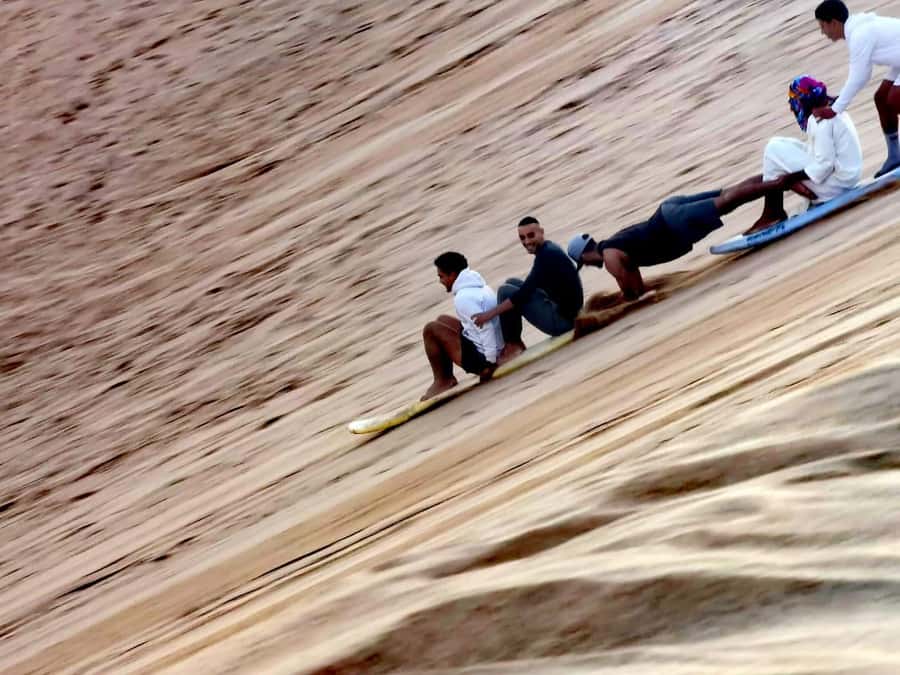 From Agadir/Taghazout: Sandboarding Experience & Quad Biking - Reaching the Timlaline Dunes