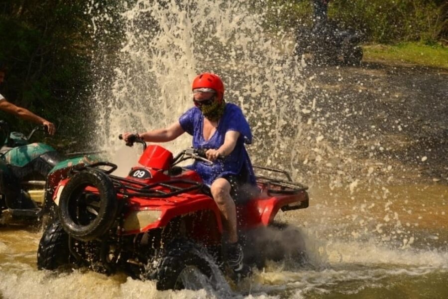 From Belek, Antalya Thrilling Quad Safari Adventure - Water crossings, mud, and pine scent