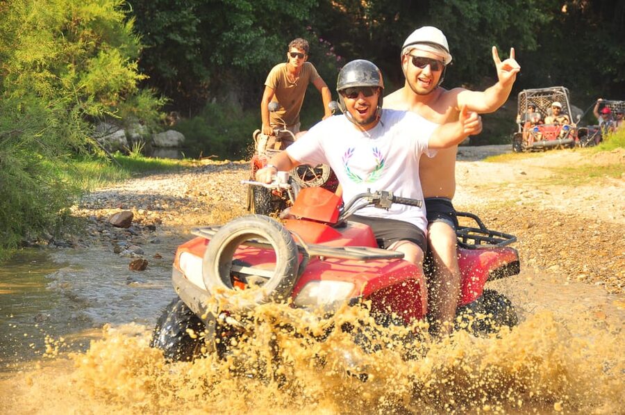 From Belek, Antalya Thrilling Quad Safari Adventure - Getting comfortable on an automatic quad