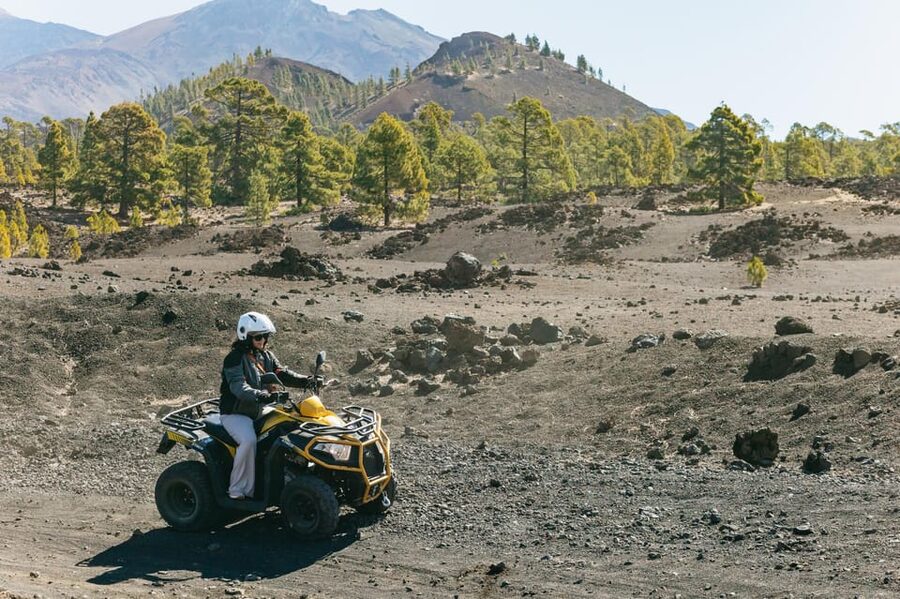 From Costa Adeje: Mount Teide Forest Off-Road Quad Bike Tour - Getting comfortable on the quad