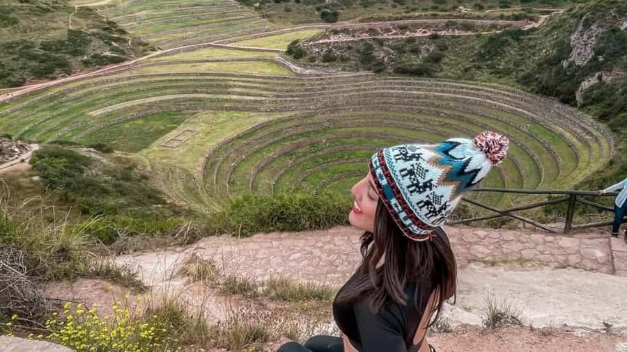 from Cusco: Atv Tour Maras, Moray, and Salt Mines - Moray and the shape of Inca farming
