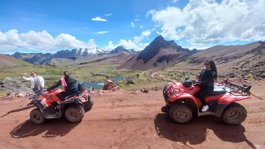 From Cusco: Mountain of colors and red valley on ATVs - Breakfast in Cusipata, then another mountain drive