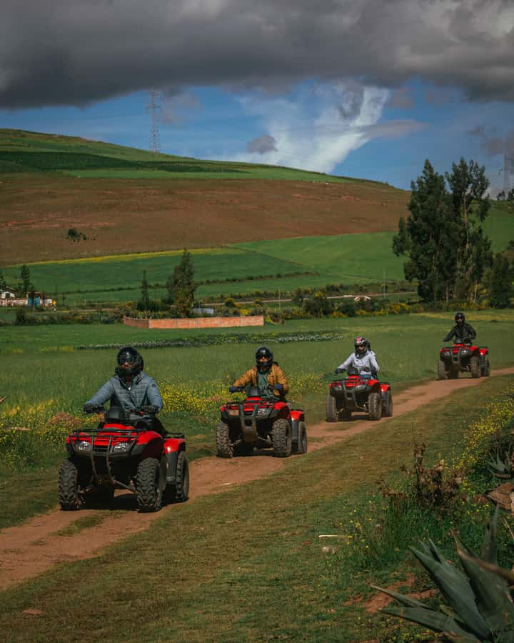 From Cusco: Quad bike tour Moray and Salt Mines - The ride to Moray through the Andes