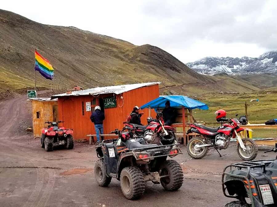 From Cusco: Rainbow Mountain in ATV Quad Bikes + meals - What the $77 price really covers