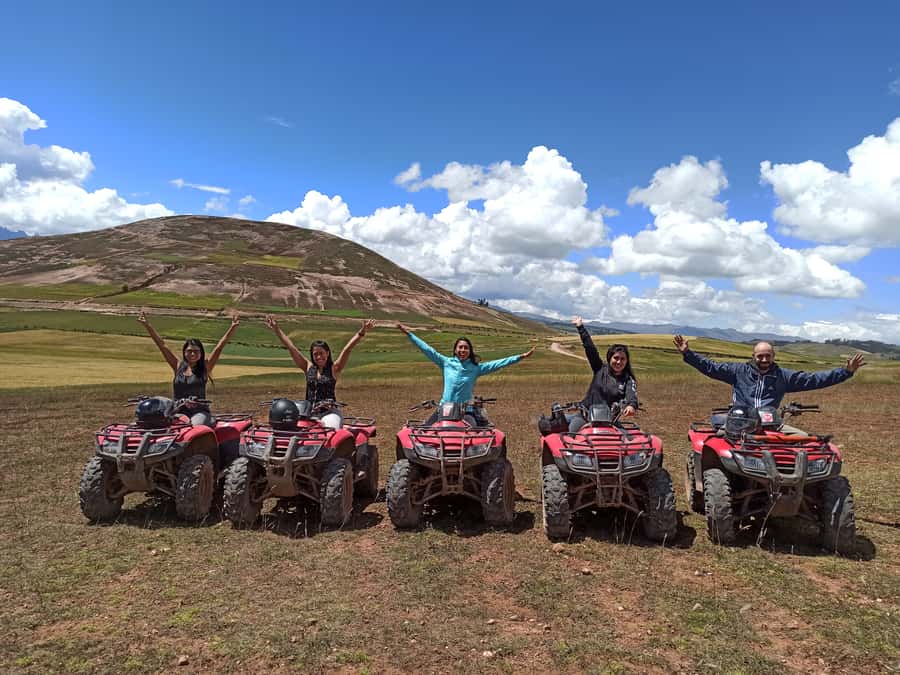 From Cuzco: Salt Mines and Moray Ruins ATV Adventure - Riding toward the Maras Salt Mines