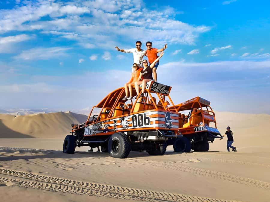 From Huacachina: Sandboarding and Dune Buggy Tour + Income - The buggy ride across Huacachina’s dunes