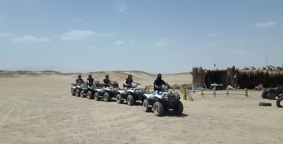 From Hurghada: Makadi Bay ATV Tour - Photo stops with cliffs, sea, and open desert