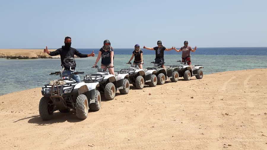 From Hurghada: Makadi Bay ATV Tour - The remote beach stop at Makadi Bay
