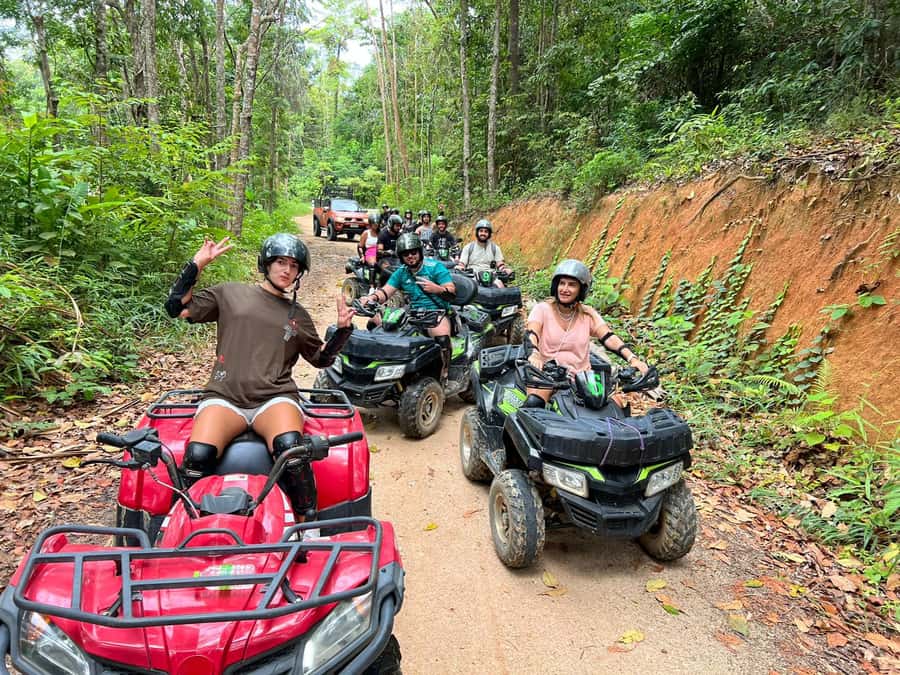 From Ko Pha Ngan: ATV Jungle Adventure Experience - What happens during the 90-minute ride