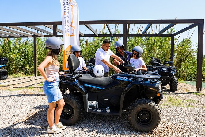 From Kolymbari: Ancient Diktyna & Hidden Beach Quad Safari - Menies Beach offers the best refreshment stop