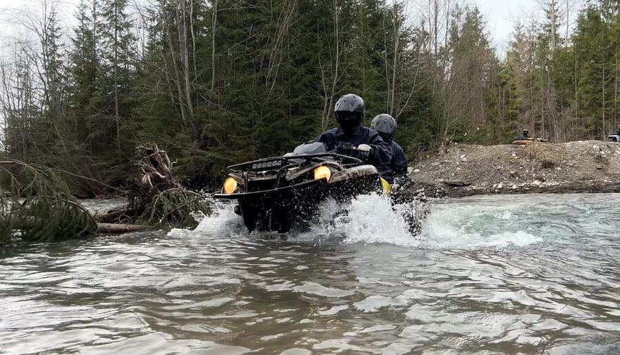 From Krakow: ATV/Snowmobile Ride, Shooting & Hot Springs - Snowmobiles replace quads in heavy snow