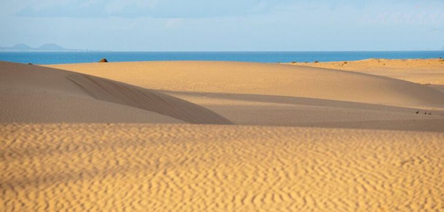 From Lanzarote: Corralejo Buggy Safari - From Playa Blanca to Corralejo by fast boat