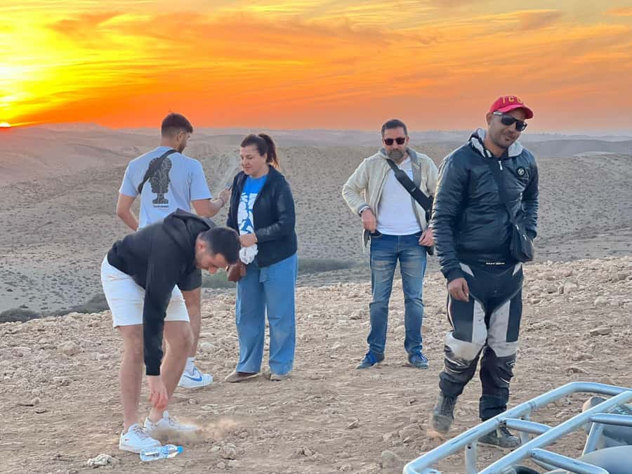 From Marrakech: Agafay Desert Quad Biking Tour with Transfer - The first ride: high dunes and Atlas Mountain views