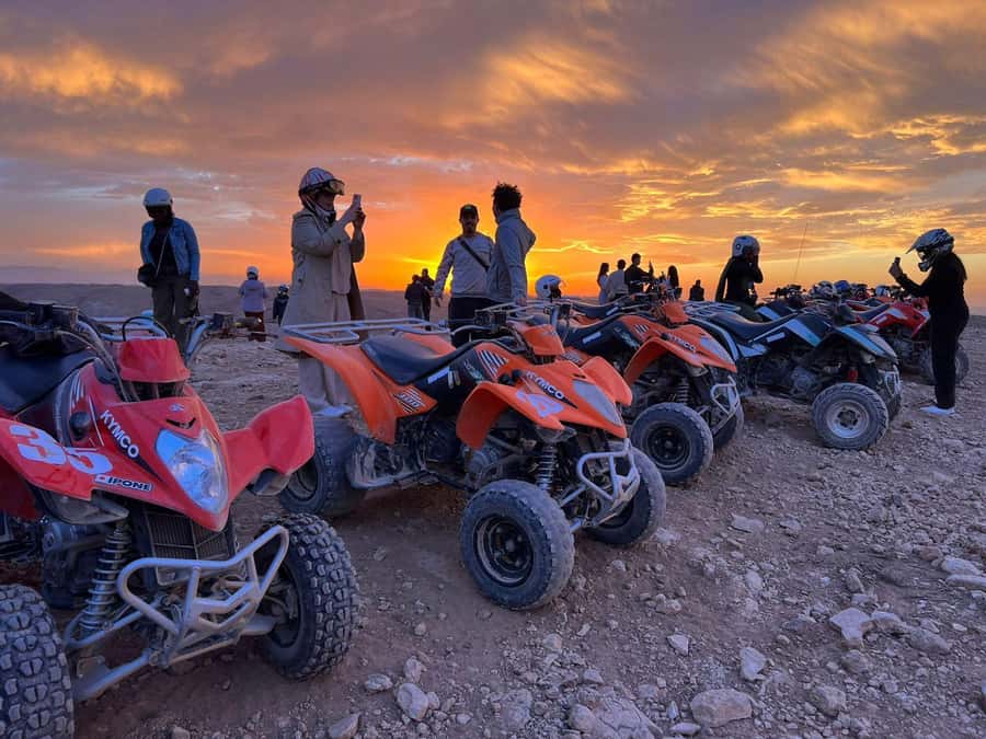 From Marrakech: Agafay Desert Quad Biking Tour with Transfer - Mint tea in a nomadic tent or desert camp
