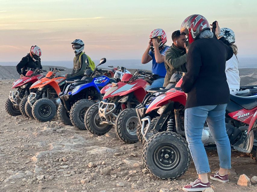 From Marrakech: Agafay Desert Quad Biking Tour with Transfer - Dust removal, tea, and the end of the outing