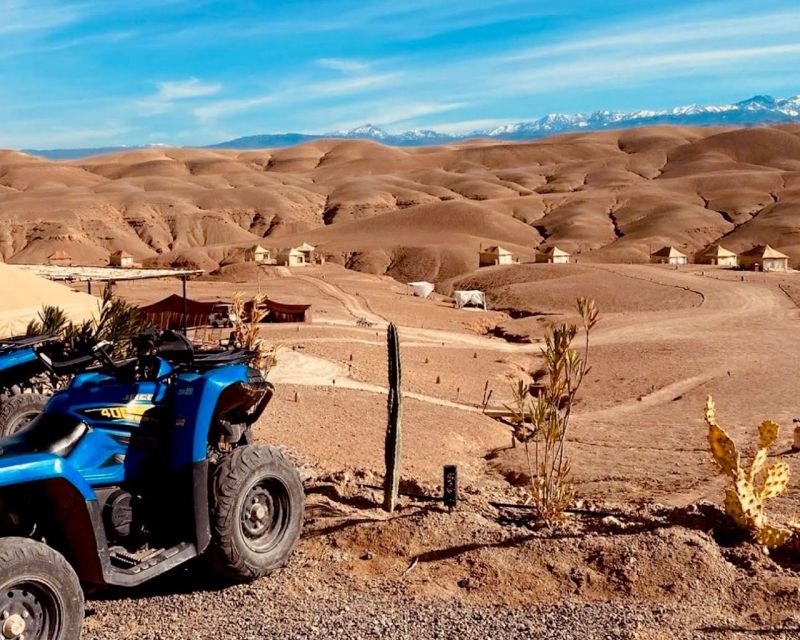 From Marrakech: Agafay Desert Quad Biking with Dinner & Show - Music, fire show, and the final hour