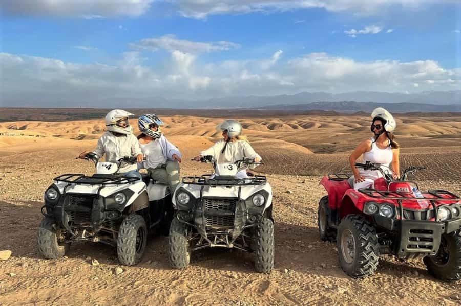 From Marrakech: Agafay Desert Sunset, Quad Biking, & Dinner - Sunset over Agafay’s dry hills