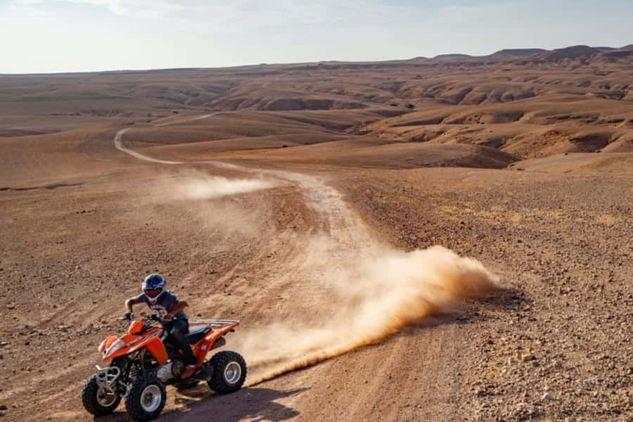 From Marrakech: Agafay Desert Sunset, Quad Biking, & Dinner - The guide can make or break the six-hour outing