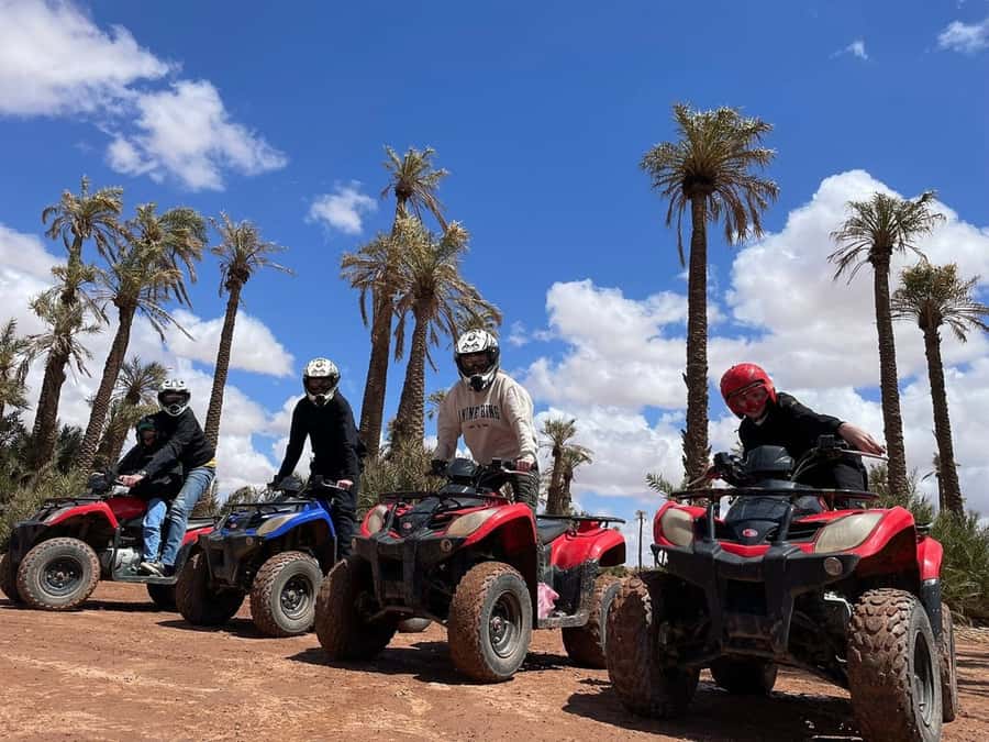 From Marrakech: Aqua Karting & Quad Bike Half-Day Trip - Palm Groves, Sandy Trails, and Village Stops