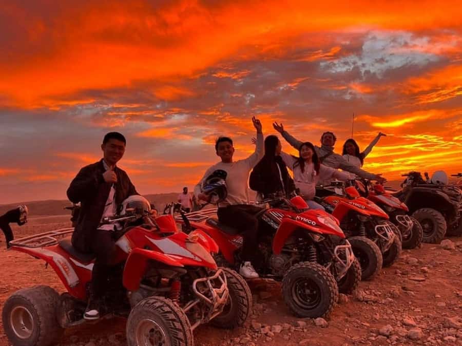 From Marrakech: Dinner show in Agafay Desert & Sunset Quad - From Marrakech streets to Agafay’s rocky desert