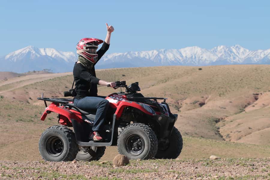 From Marrakech: Guided Quad Biking Tour in Agafay Desert - From Marrakech to Lalla Takerkoust Lake