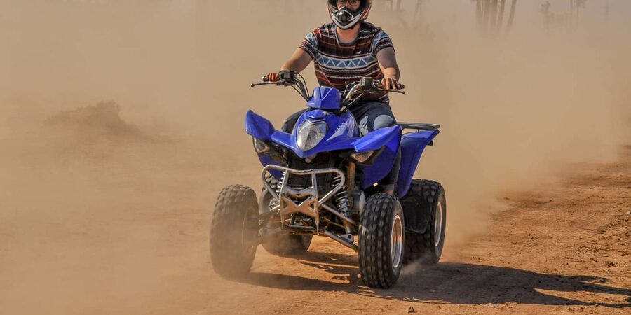 From Marrakech: Palm Grove Quad Bike Tour with Mint Tea - Photos, sunset, and the visibility question