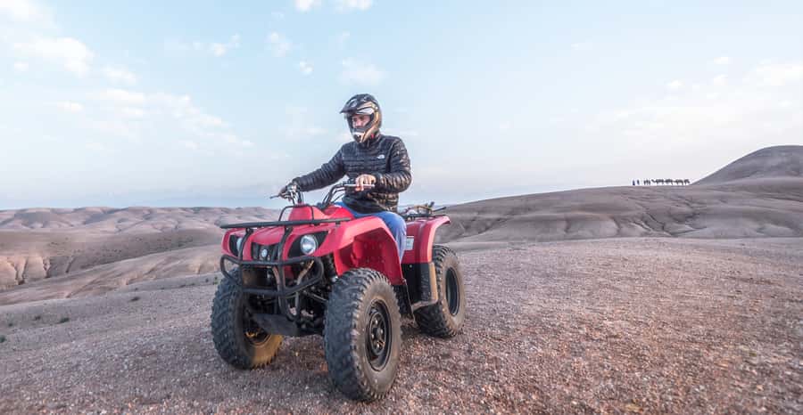 From Marrakech: Premium Agafay Desert Half-Day Quad Biking - Safety gear, training, and the first turn of the throttle