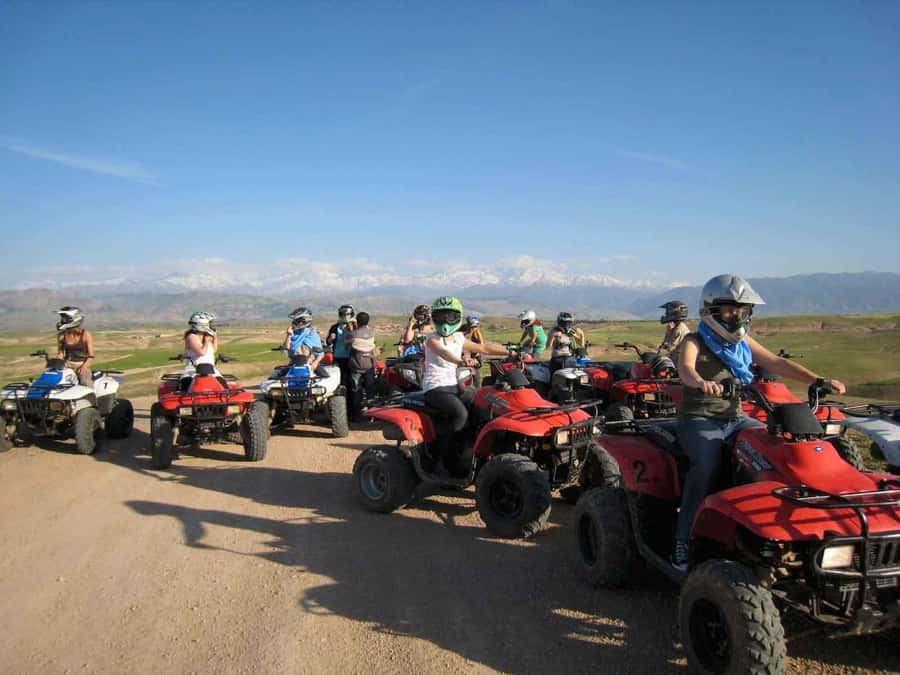 From Marrakesh: Agafay Desert Quad Biking, Camels & Dinner - Reaching Agafay from Marrakech