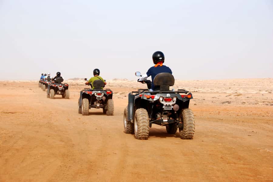 From Marrakesh: Agafay Desert Quad Biking, Camels & Dinner - Sunset at the Berber-style camp
