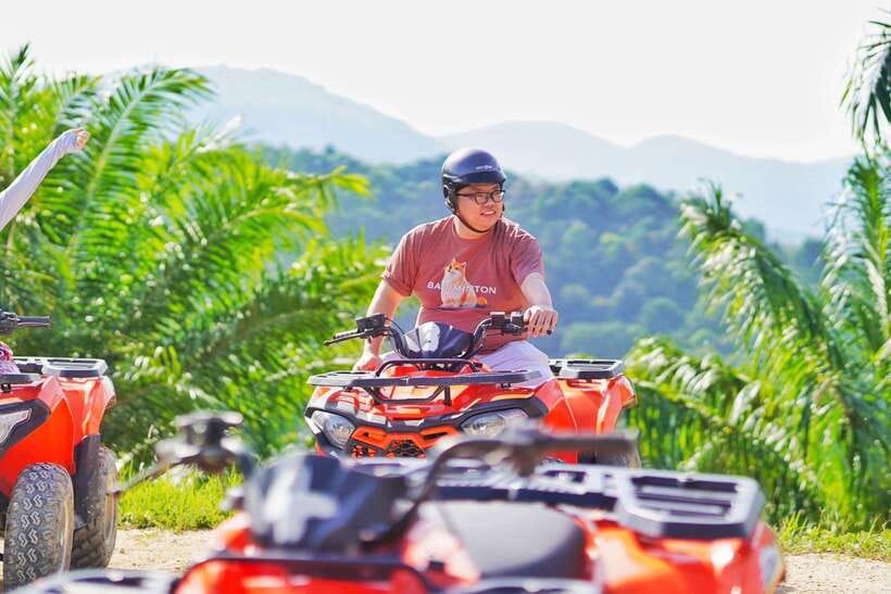 From Phuket: ATV Scenic Routes with Karon and Patong Views - Learning to control the ATV