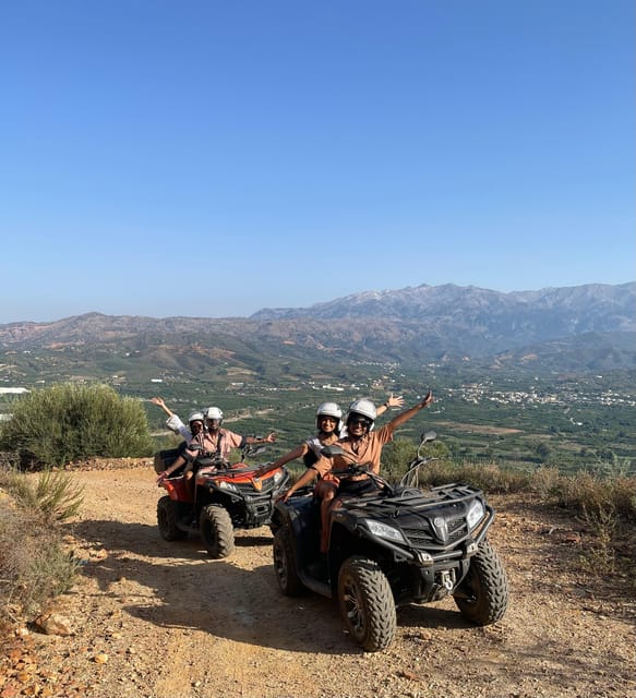 From Platanias: Quad safari with Hotel transfer - Short stops that keep the ride moving