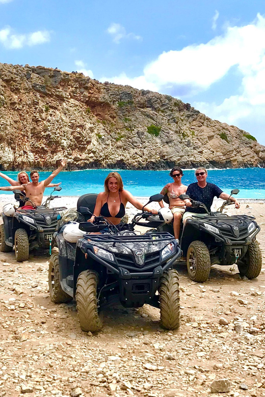 From Platanias: Quad safari with Hotel transfer - The first climb into Crete’s hills