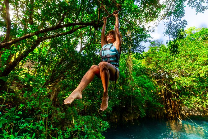 From Playa del Carmen ATV Adventure with Ziplines, Cenote - ATV riding on a controlled jungle track