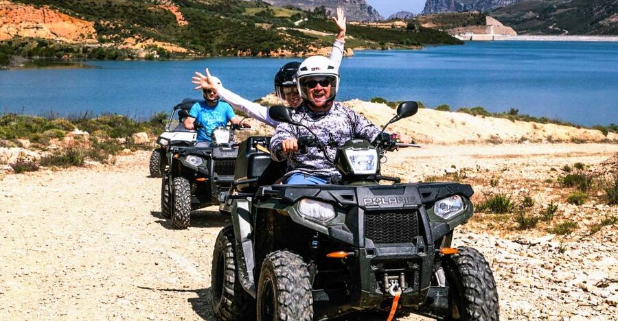 From Rethymno: Half-Day Quad Bike Safari - Reaching the first mountain viewpoints